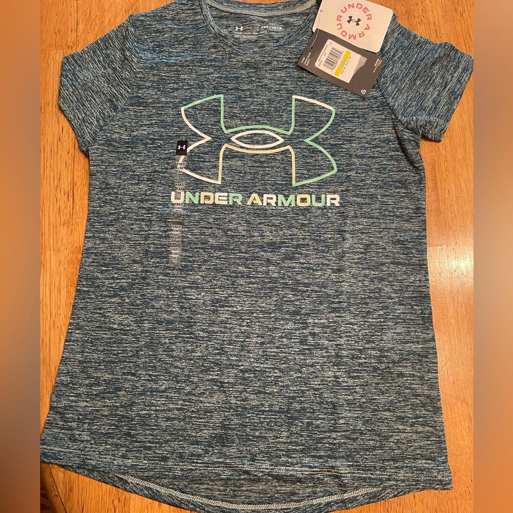 NWT green heathered youth medium Under Armour T-shirt